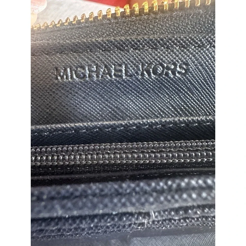 Michael Kors Jet Set Continental Travel Clutch Wallet XL Navy Blue